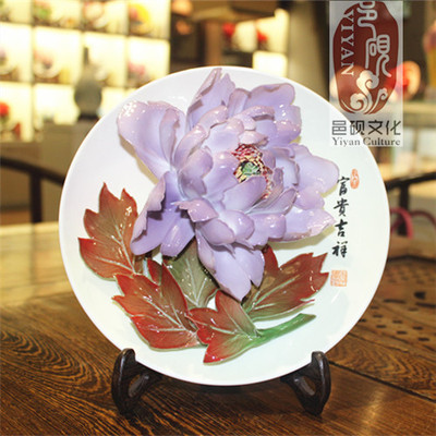 国礼牡丹瓷 洛阳李学武纯手工艺术与办公雅韵的完美融合